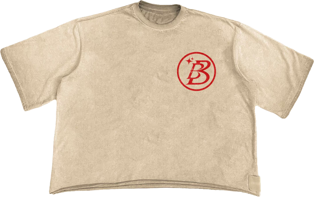"BB Classic" T-shirt Beige/Red
