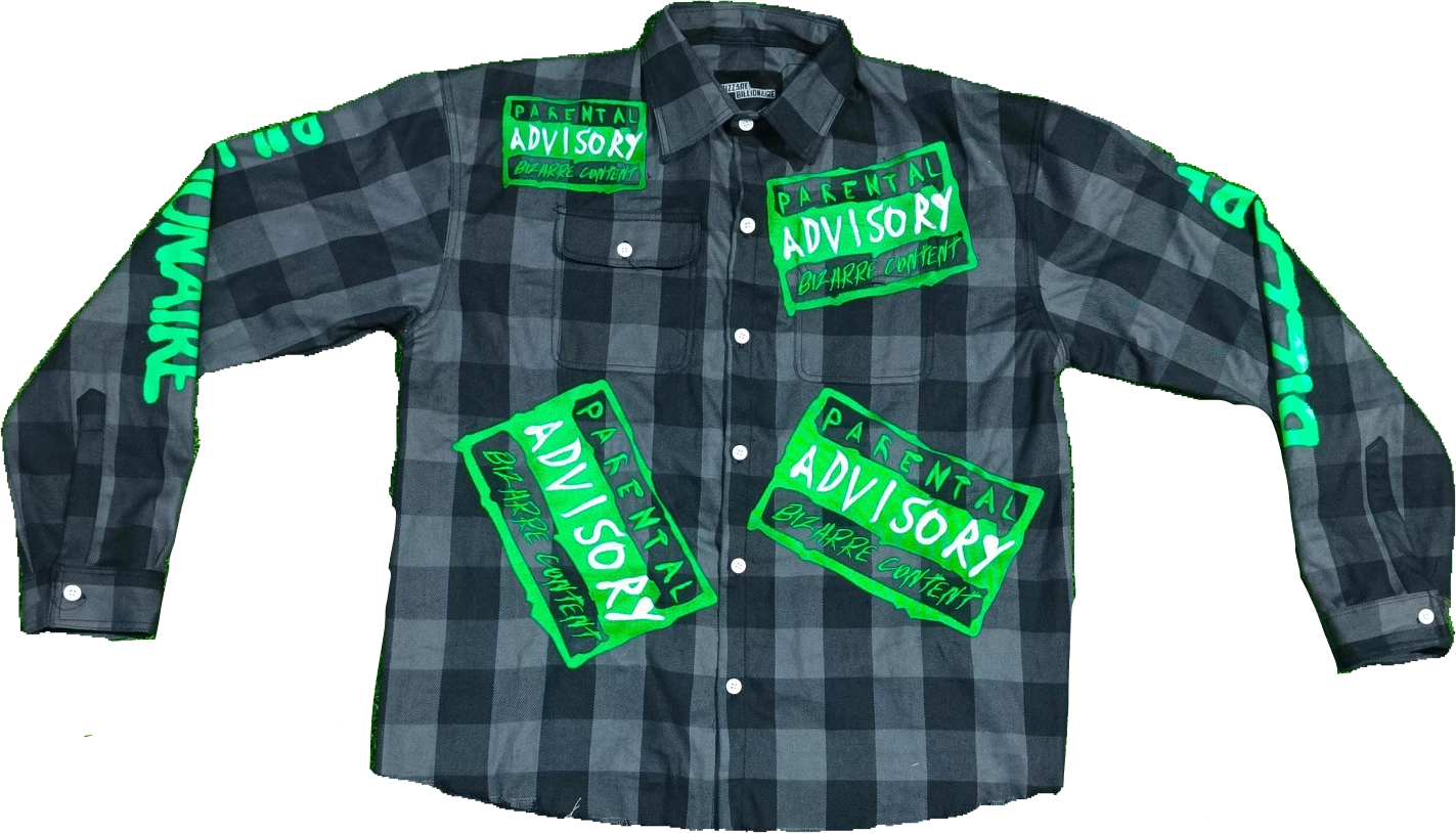 “Bizarre Content” Flannel